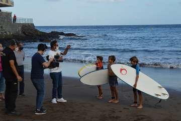 Grabación del reportaje del programa Buenas Tardes Canarias/TA.